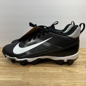 Nike Alpha Menace 4 Shark Molded Football Cleats Black Mens Size 10.5 FQ3875-001